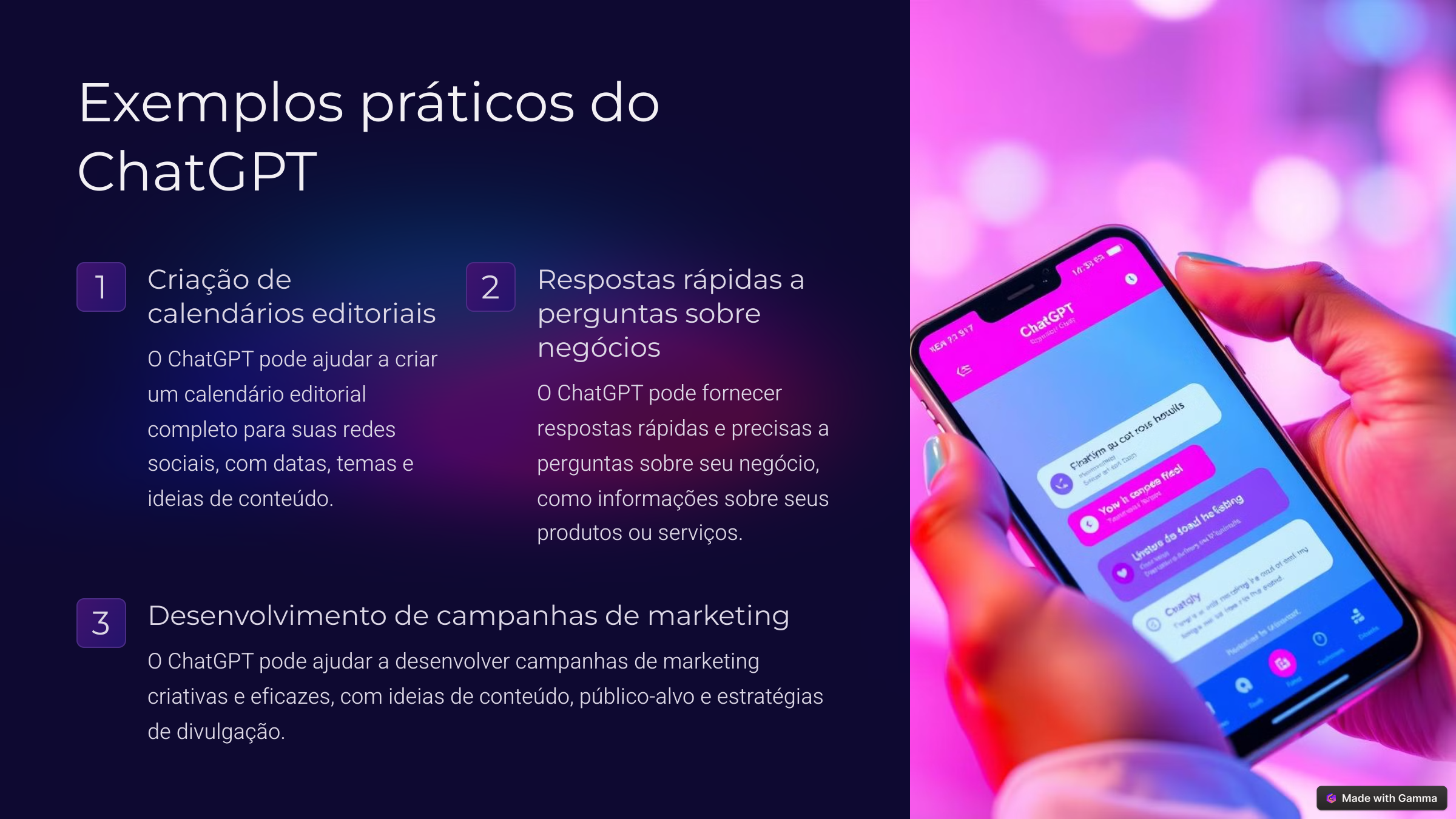 Exemplos Práticos do ChatGPT